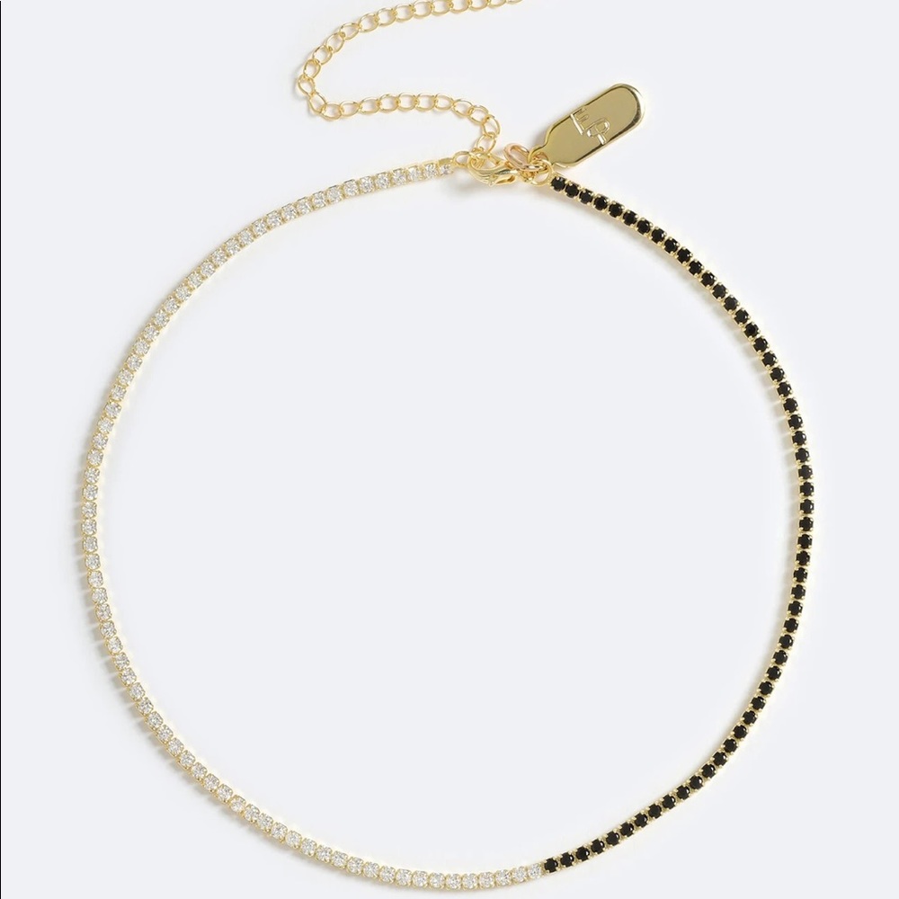 Emma Pills Elegant Gold and Black Necklace